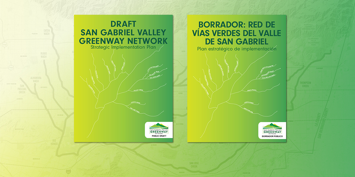 Image of cover of Draft San Gabriel Valley Greenway Network plan