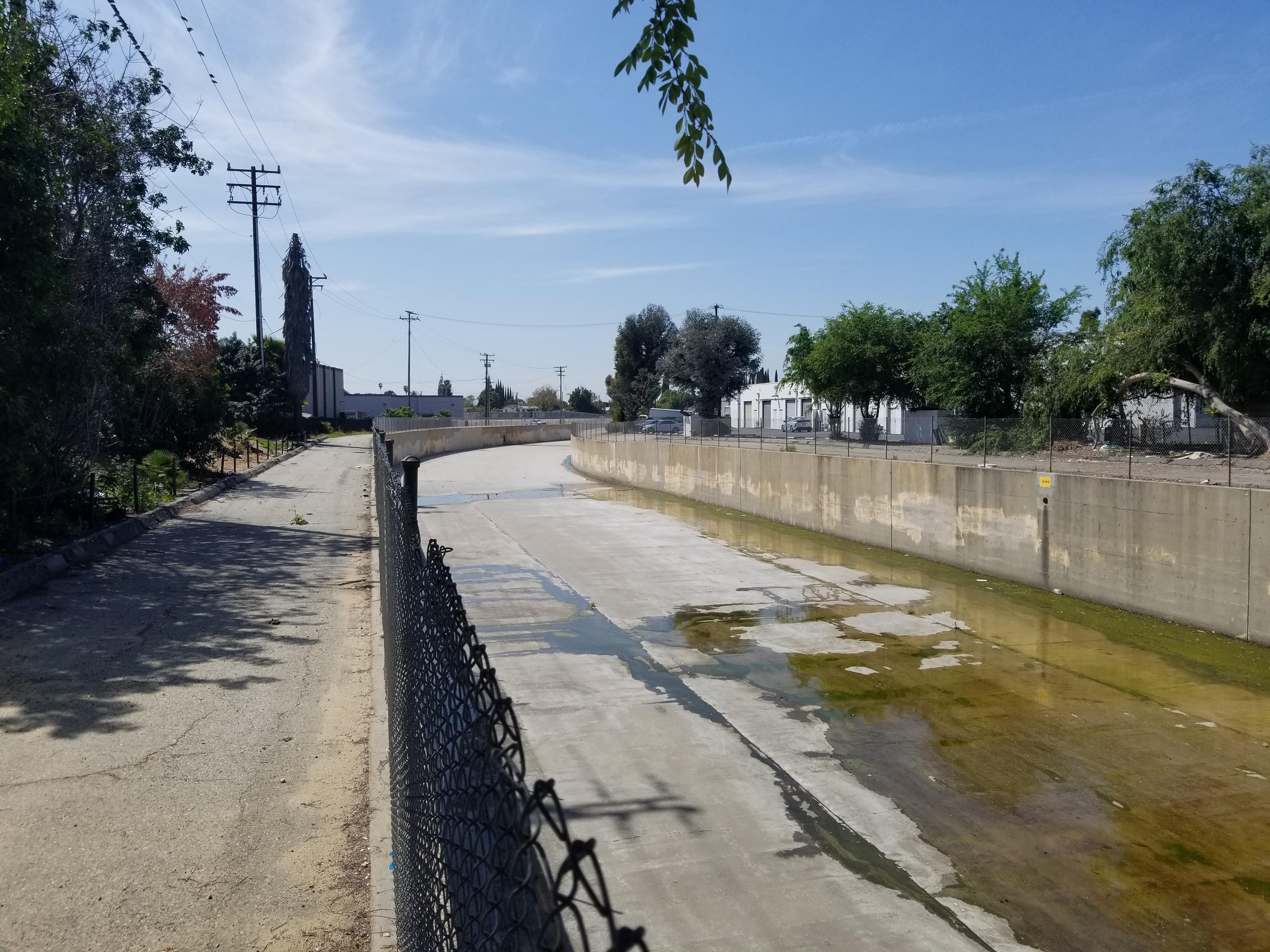 San Gabriel Valley flood channel